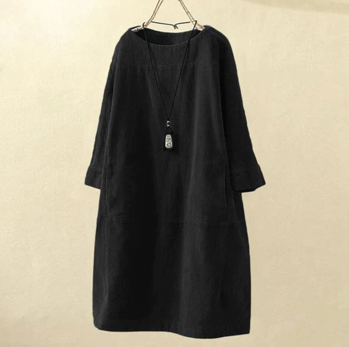 Variant image for Damen Stylisches Kord Kleid mit Bequemer Passform-43