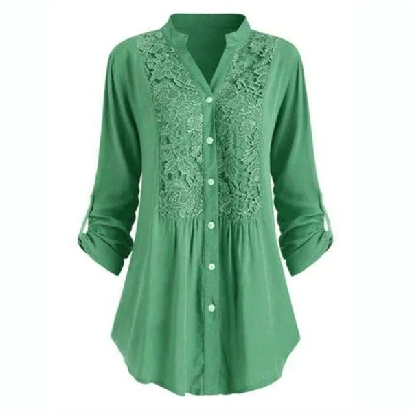 Variant image for Damen Modische Luftige Bluse mit Puffärmel für Vielseitige Anlässe-25