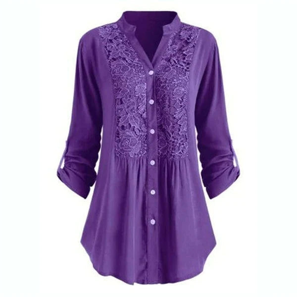 Variant image for Damen Modische Luftige Bluse mit Puffärmel für Vielseitige Anlässe-41