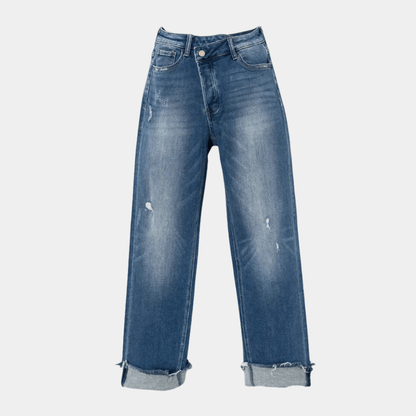 Vien - Jeans - Lässig - Denim Blau / Baumwoll-Saisonale Kollektion / Vielseitiges Design - Alltagstauglich