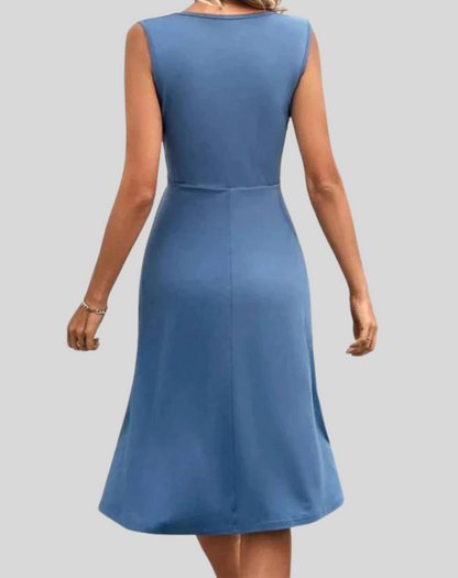 Celeste - V-Ausschnitt Kurzes Kleid - Elegant - Hochwertige Moderner Stil- Perfekt für Legere Tage