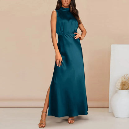 Elbertha - Italienisches Seiden Maxi-Abendkleid - für Damen | Formelle Anlässe