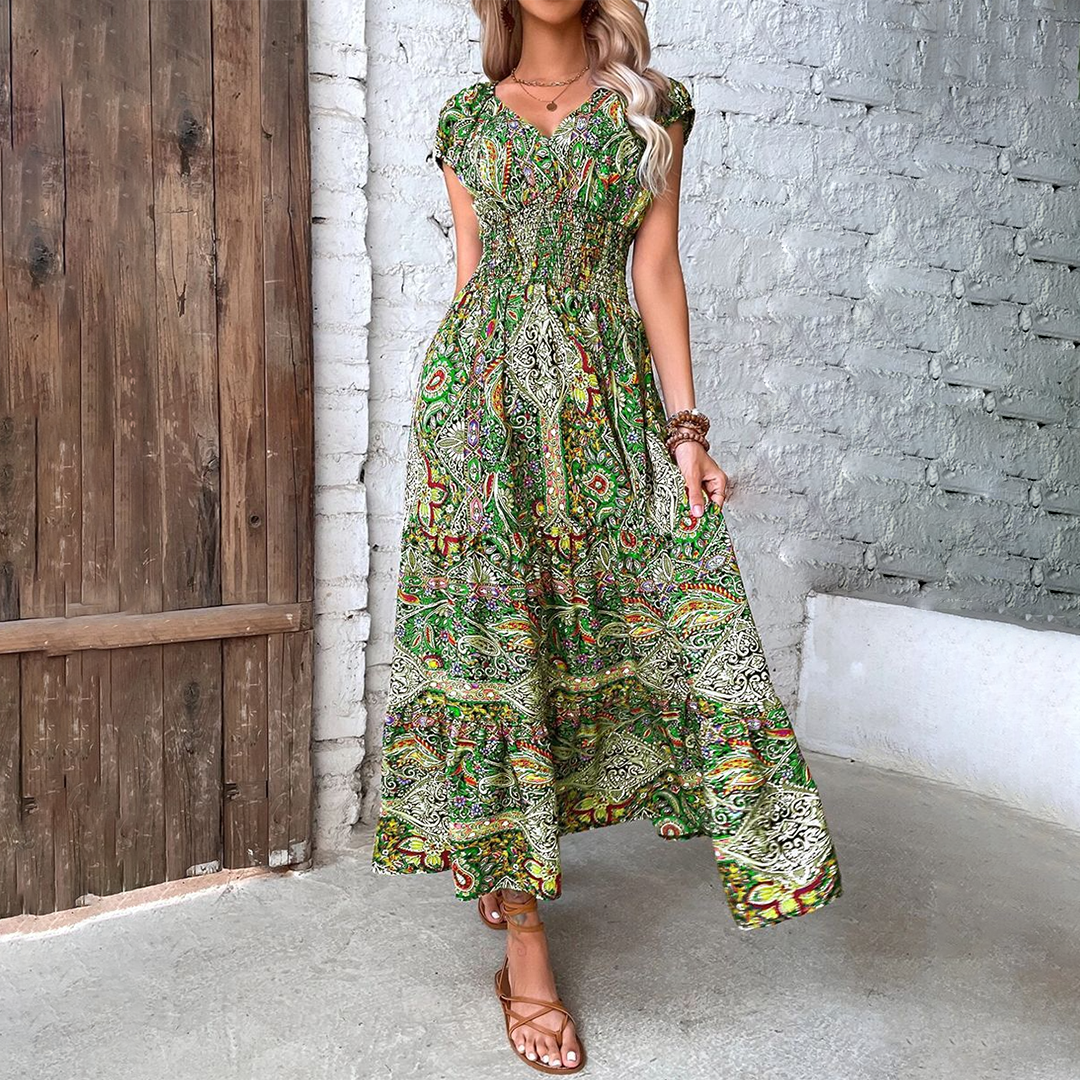 Ethelind - Boho Maxi Sommerkleid - Für Damen | Elegantes Look