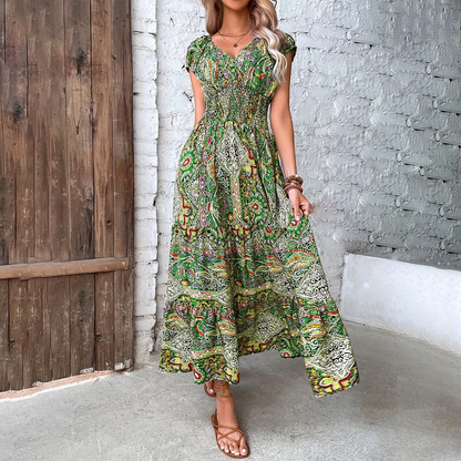 Ethelind - Boho Maxi Sommerkleid - Für Damen | Elegantes Look