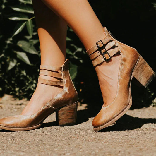 Damen Bequeme PU Leder Sommerschuhe mit Anti-Rutsch-Profil
