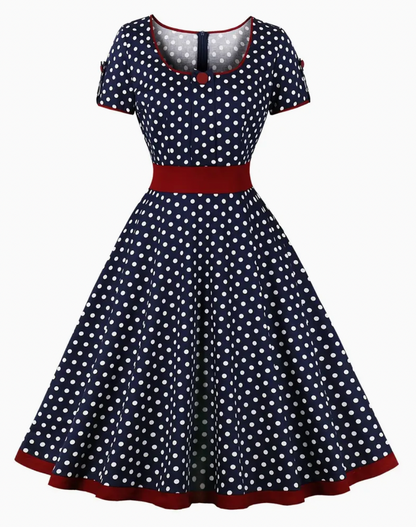 Variant image for Damen Verspielt Leichtes Sommerkleid mit Charmantem Polka-Dot-Muster-9