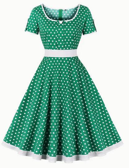 Variant image for Damen Verspielt Leichtes Sommerkleid mit Charmantem Polka-Dot-Muster-33