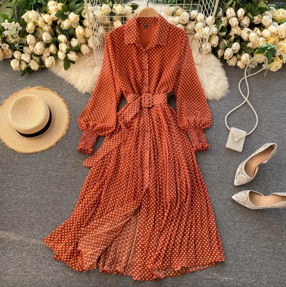 Damen Leichtes Festliches Kleid mit Frühlingshaften Details