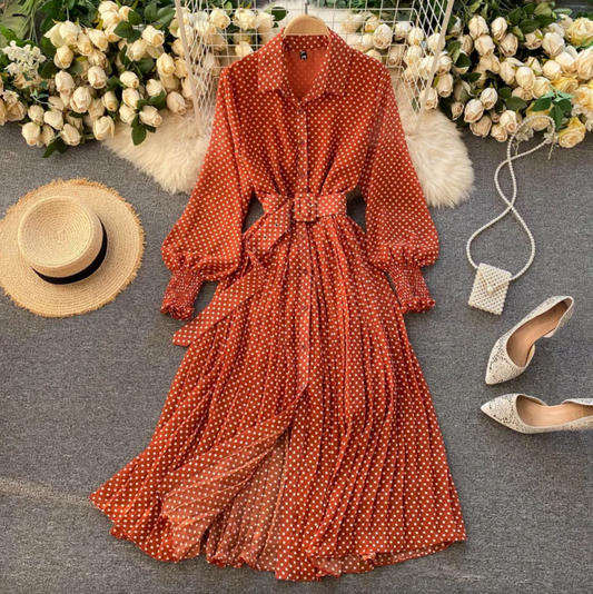 Damen Leichtes Festliches Kleid mit Frühlingshaften Details