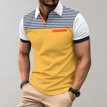 Oscar - Gestreiftes Herren-Poloshirt