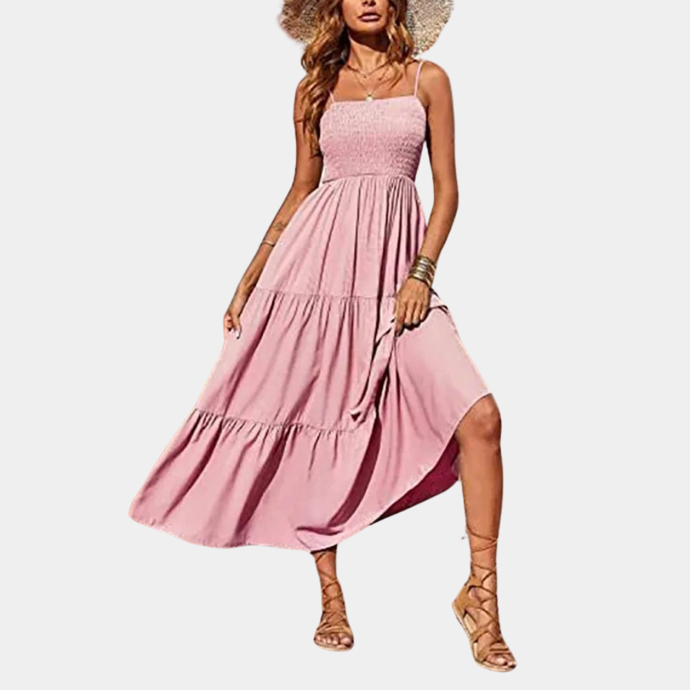 Ellena - Mehrlagiges Midikleid - Lässig - Moderner Stil - Ideal für den Sommer