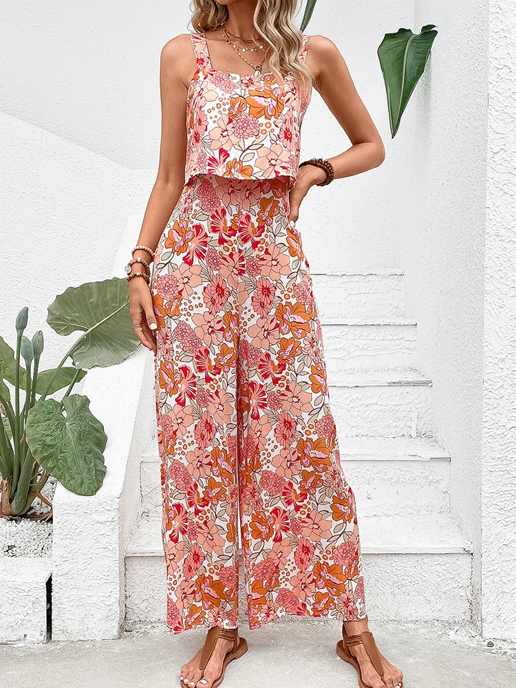 Cristel - Sexy Geblümter Jumpsuit - Schick - Hochwertige Moderner Stil - Ideal für den Sommer