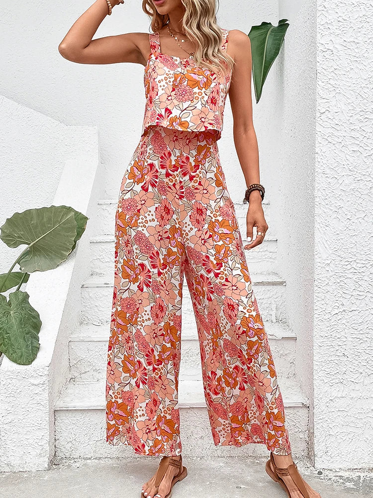 Cristel - Sexy Geblümter Jumpsuit - Schick - Hochwertige Moderner Stil - Ideal für den Sommer