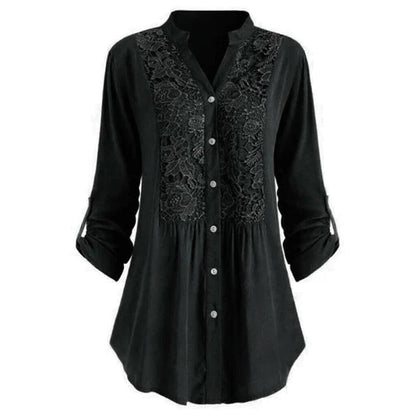 Variant image for Damen Modische Luftige Bluse mit Puffärmel für Vielseitige Anlässe-57
