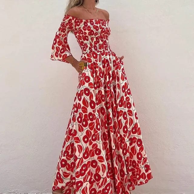 Maren - Off-Shoulder Kleid - Schick - Atmungsaktiv - Ideal für Formelle Anlässe