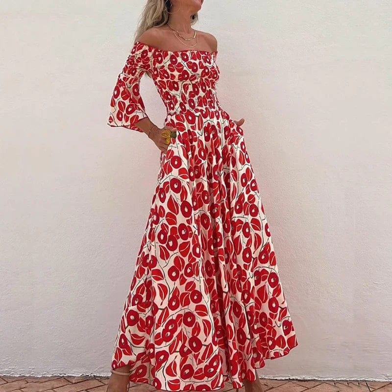 Maren - Off-Shoulder Kleid - Schick - Atmungsaktiv - Ideal für Formelle Anlässe