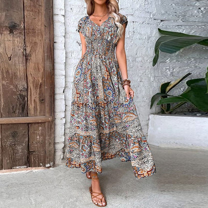 Wendilyn - Langes Kleid - Boho - Hochwertiger Stoff - Ideal für Sommer