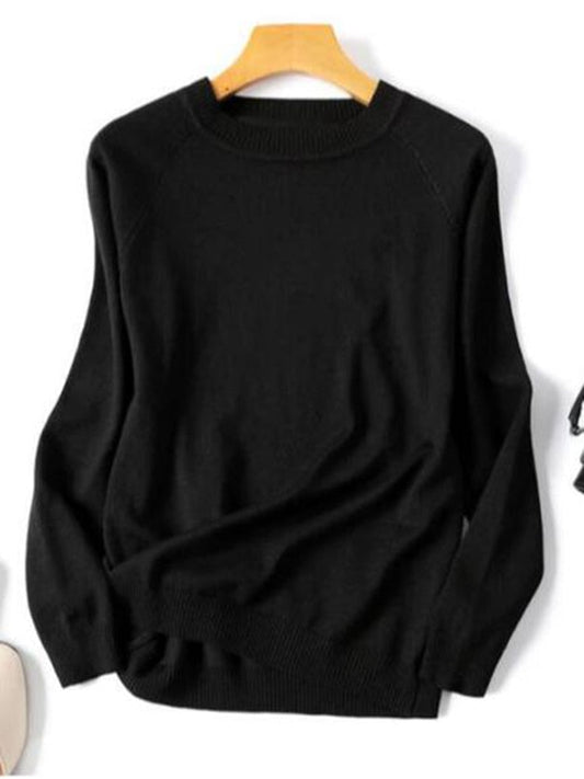 Damen Bequemer Baumwollpullover mit Einzigartigem Design für Kalte Tage
