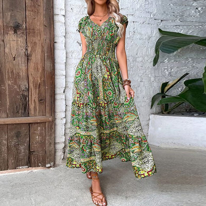 Wendilyn - Langes Kleid - Boho - Hochwertiger Stoff - Ideal für Sommer