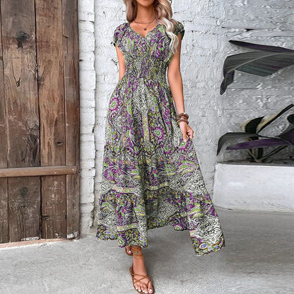 Wendilyn - Langes Kleid - Boho - Hochwertiger Stoff - Ideal für Sommer