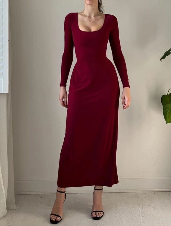 Nolanie - Langes Kleid - Elegant - Moderner Stil - Formelle Anlässe