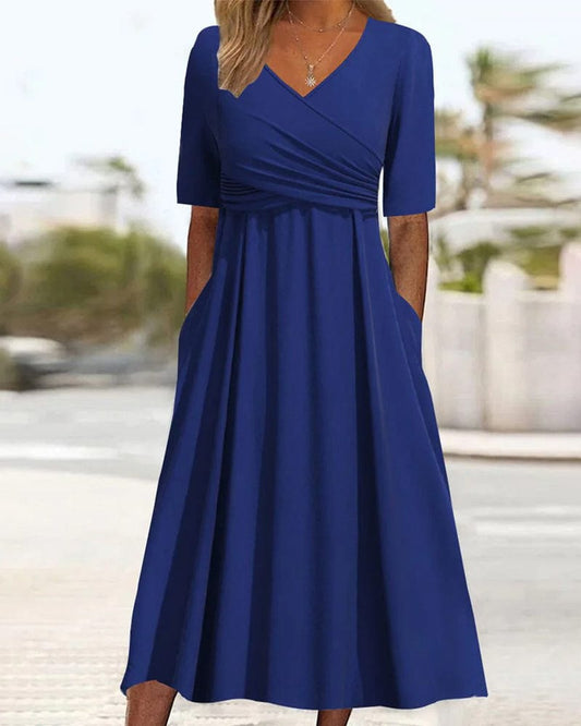 Wilhelmine - Midikleid - Elegant - Hochwertige Moderner Stil / Vielseitiges Design - Ideal für Sommer