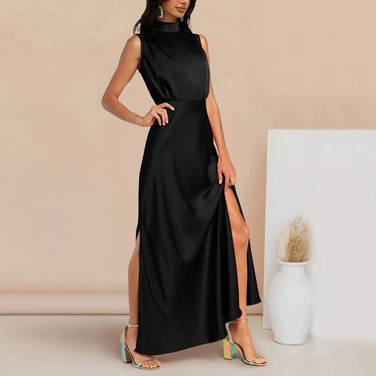 Elbertha - Italienisches Seiden Maxi-Abendkleid - für Damen | Formelle Anlässe