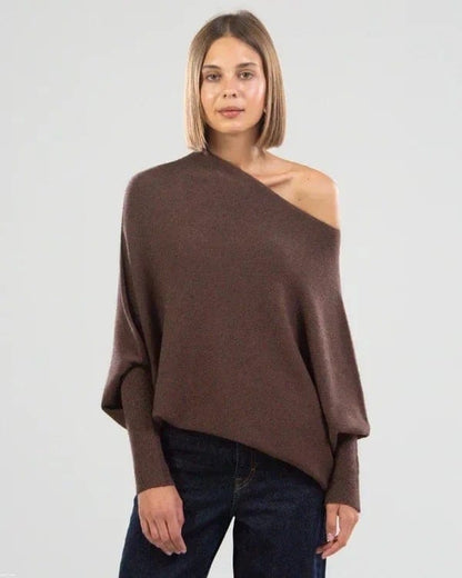 Natascha - Elegantes Pullover für Damen - Schulterfrei | Herbst & Winter Stil