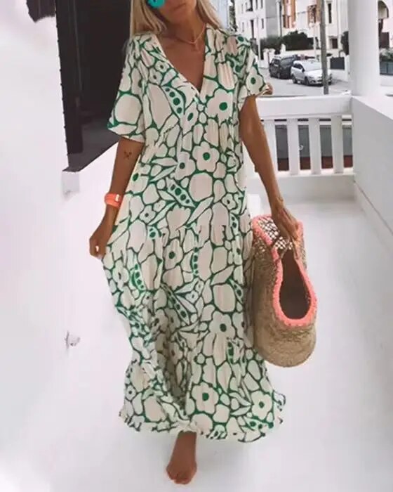 Caryll - Langes Kleid - Boho - Moderner Stil - Ideal für Sommer