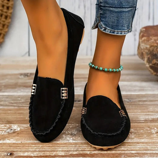 Damen Bequeme Textil Schuhe mit Rutschfester Sohle für Einfache Handhabung
