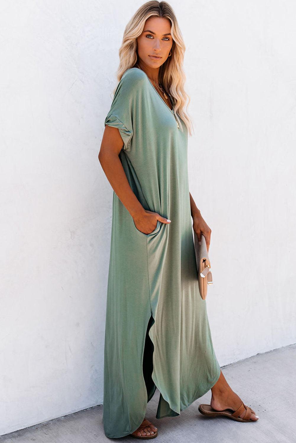 Korrie - Maxi Dress - Vintage - Gewebe - Ideal für Sommer